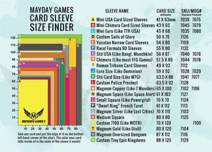 100 Sleeves Board Games MAYDAY Card Game Sleeve Protector Protective Clear Cards Sleeves