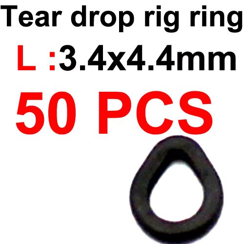 50PCS Carp Fishing Accessories Rig Rings Round Oval Tear Drop Hair Rig Blow Back Rig Micro Ring Terminal End Tackle Equipment