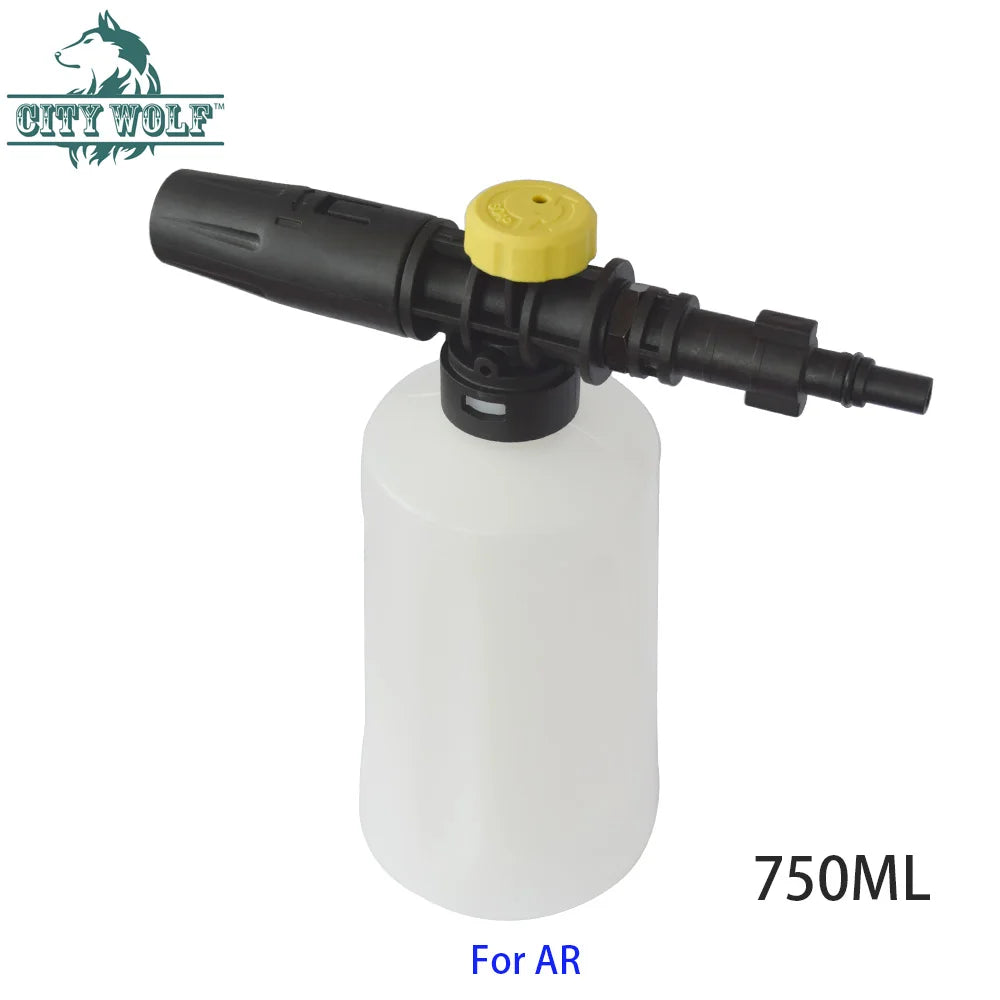 Car Wash Snow Foam Nozzle 750ML Soap Sprayer Bottle for Black&Deck AR Makita Bosch High Pressure Washer Car  Accessories