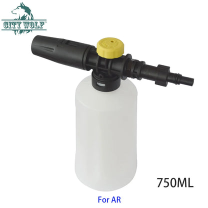 Car Wash Snow Foam Nozzle 750ML Soap Sprayer Bottle for Black&Deck AR Makita Bosch High Pressure Washer Car  Accessories