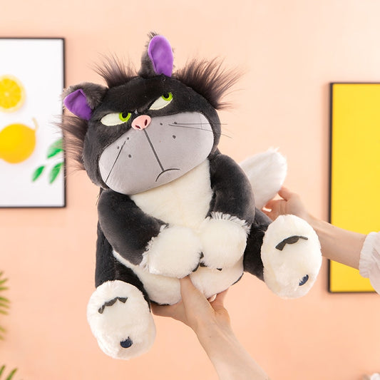 Disney Lucifer Plush Cartoon Cute Ugly Cat Doll Sitting in Tokyo Disney Plush Doll Cinderella Colleagues Spoof Doll Kids