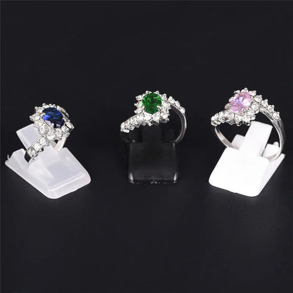 10pcs/Lot Ring Show Plastic Frosted Jewelry Displays Holder for Ring, Decoration Stand