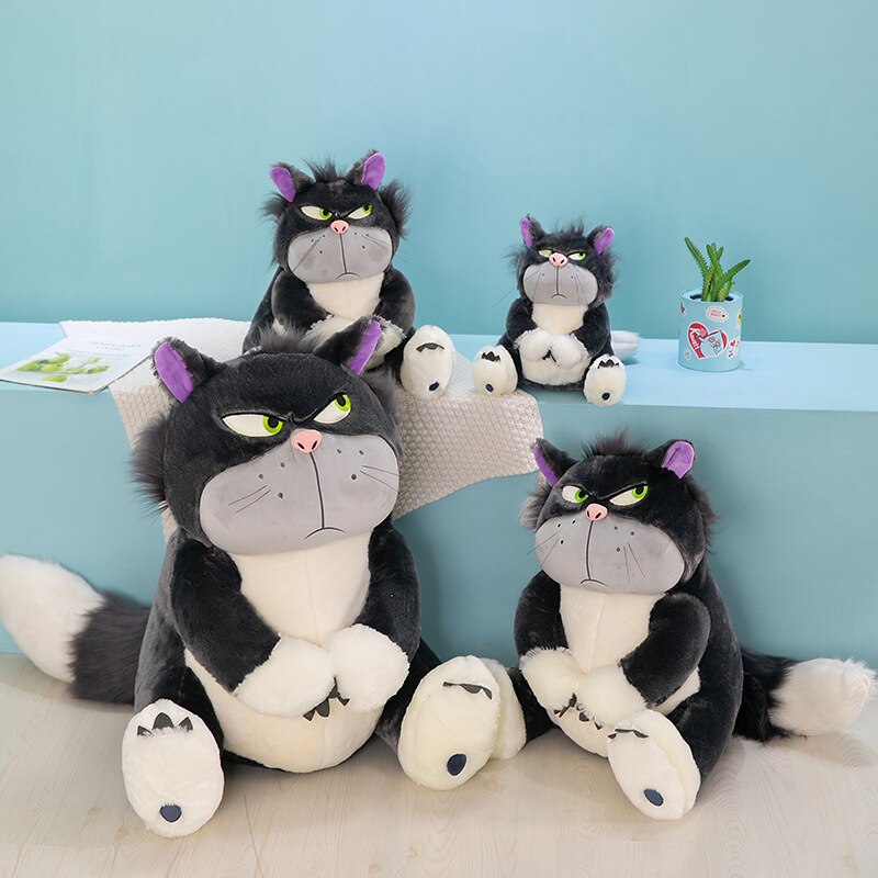 Disney Lucifer Plush Cartoon Cute Ugly Cat Doll Sitting in Tokyo Disney Plush Doll Cinderella Colleagues Spoof Doll Kids