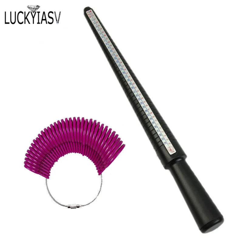 Jewellery Tools Ring Size Mandrel Stick Finger Gauge Ring Sizer Measuring Jewelry Tool Set Ring Size Jewellery Tools