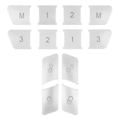 AngelguoguoCar Window Glass Lift Button Trim Cover Sticker for Mercedes Benz a/B/C(w204)/E(w212)/Gla /CLA/ GLK/ GLE-class