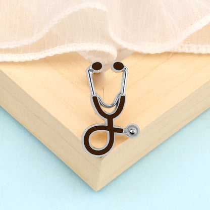 Creative 18 Styles Colorful Brooches Doctor Nurse Stethoscope Enamel Pins Medical Denim Jackets Bag Jewelry Button Badges