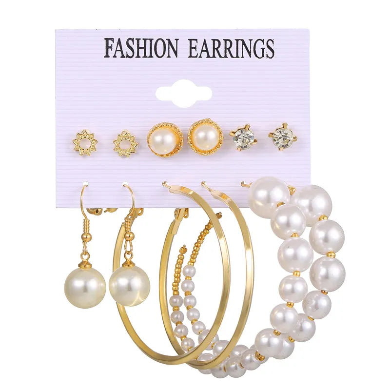 17KM Vintage Tassel Acrylic Earrings for Women Bohemian Earrings Set Big Dangle Drop Earring 2020 Brincos Female Jewelry
