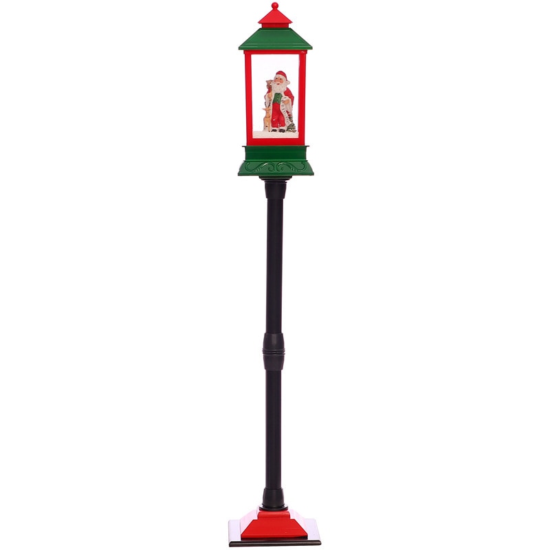 Christmas Decorations Western Style Snow Street Light With Music Merry Christmas Decoration for Garden