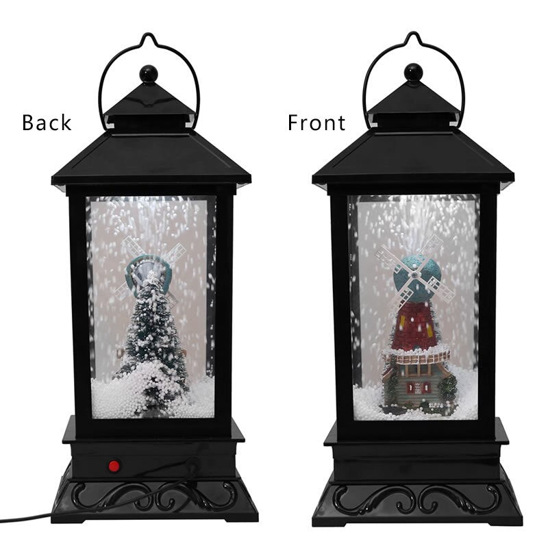Christmas Decorations Western Style Snow Street Light With Music Merry Christmas Decoration for Garden