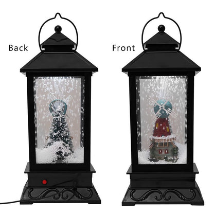 Christmas Decorations Western Style Snow Street Light With Music Merry Christmas Decoration for Garden