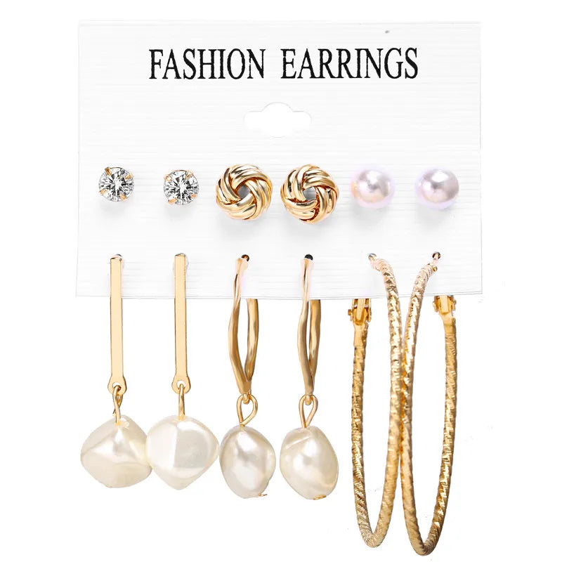 17KM Vintage Tassel Acrylic Earrings for Women Bohemian Earrings Set Big Dangle Drop Earring 2020 Brincos Female Jewelry