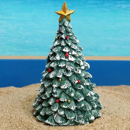 Handmade Miniature Christmas Tree Resin Figurines Crafts Ornament for Kids Christmas