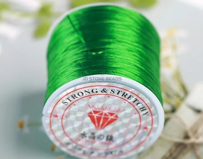 1Roll/35m 0.5mm Elastic Thread Cord String Round Crystal Line Nylon Rubber Stretchy Cord for Jewelry Making Beading Accessories