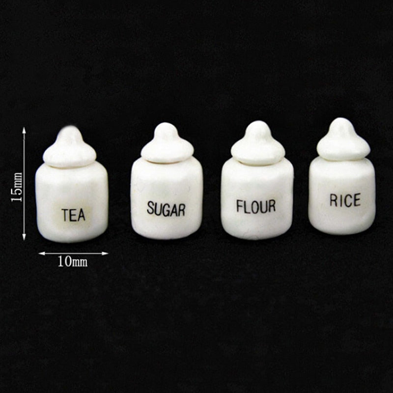 1/2/4/5pcs 1:12 Dollhouse Miniature Food Snacks Glass Jars Candy Bar Food Jar Kitchen Decoration Dolls Accessories Children Toys