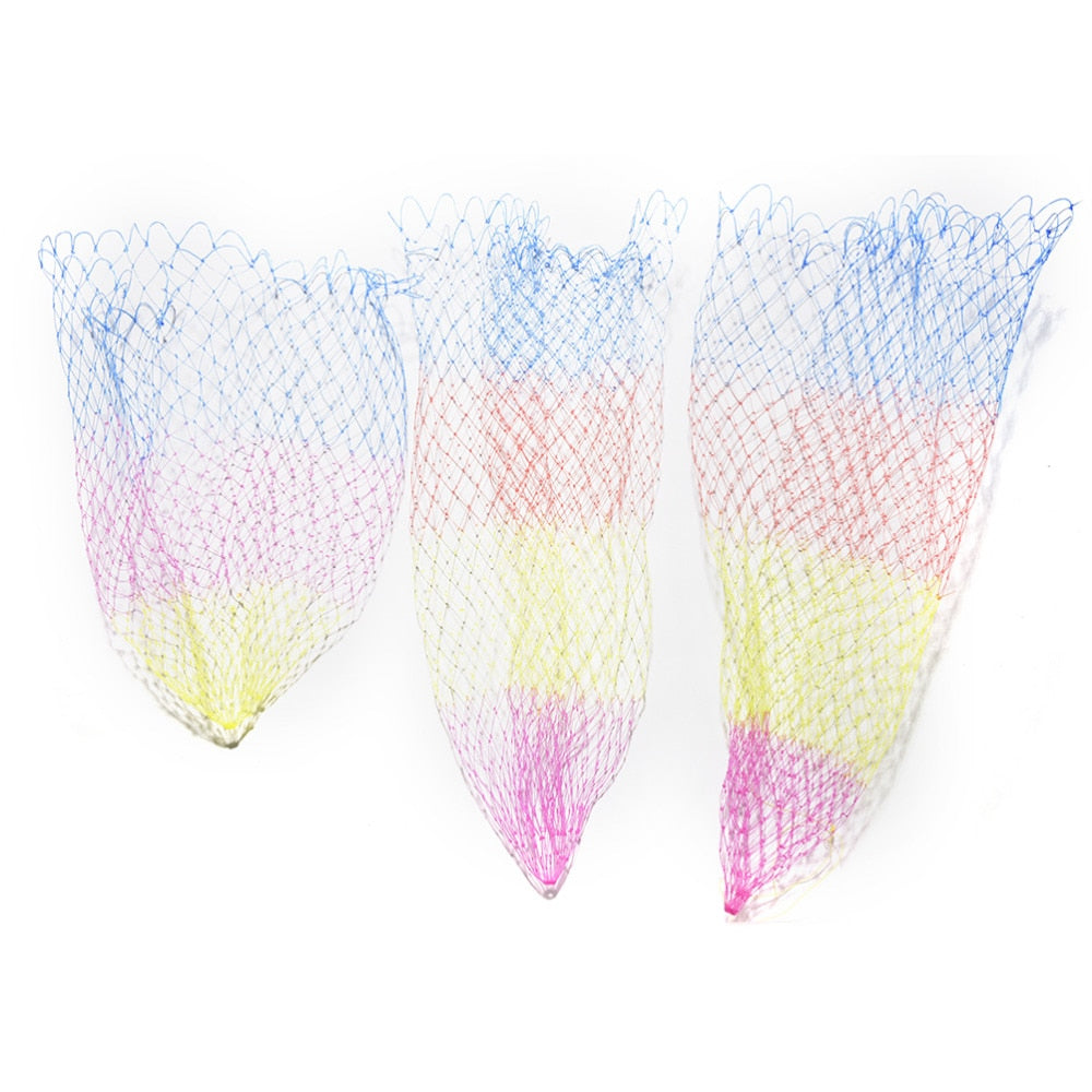 Nylon Fishing Trackle Collapsible Rhombus Mesh Hole 3Sizes Depth Folding Dip Fish Net