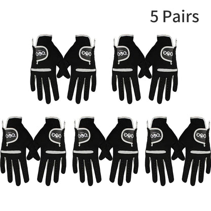 1 Pcs Men's Golf Glove Left Hand Right Hand Micro Soft Fiber Breathable Golf Gloves Men Color Black Brand GOG