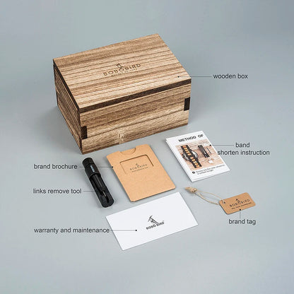 BOBO BIRD Mechanical Watches Men Top Brand Luxury Wooden Watch Montre Homme Automatique W-Q27