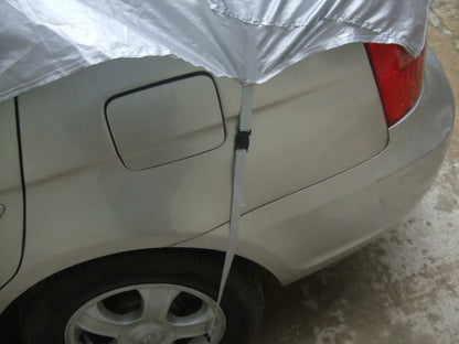 Car Cover Prevent Heat Cold Sun Rain Snow Half Auto Cover for Saloon Hatchback Pickup PVC Coating Cover L XL Optional