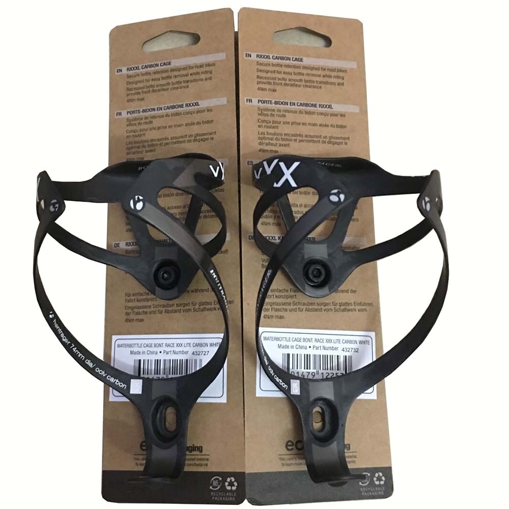 2 PCS Full Carbon Fibre Bottle Cage Bottle Holder Bicycle Accessories With Package Matte Finish 2 Colors