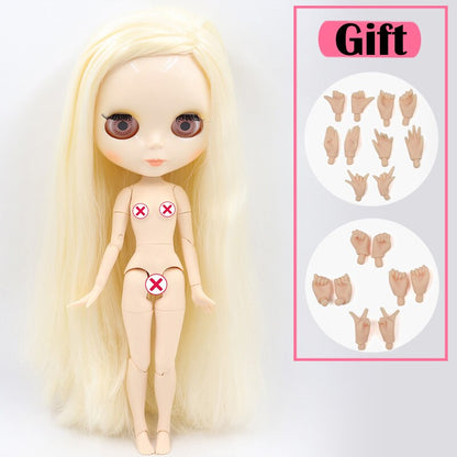 ICY DBS Blyth Doll No.3 Glossy Face White Skin Joint Body Special Price 1/6 BJD To