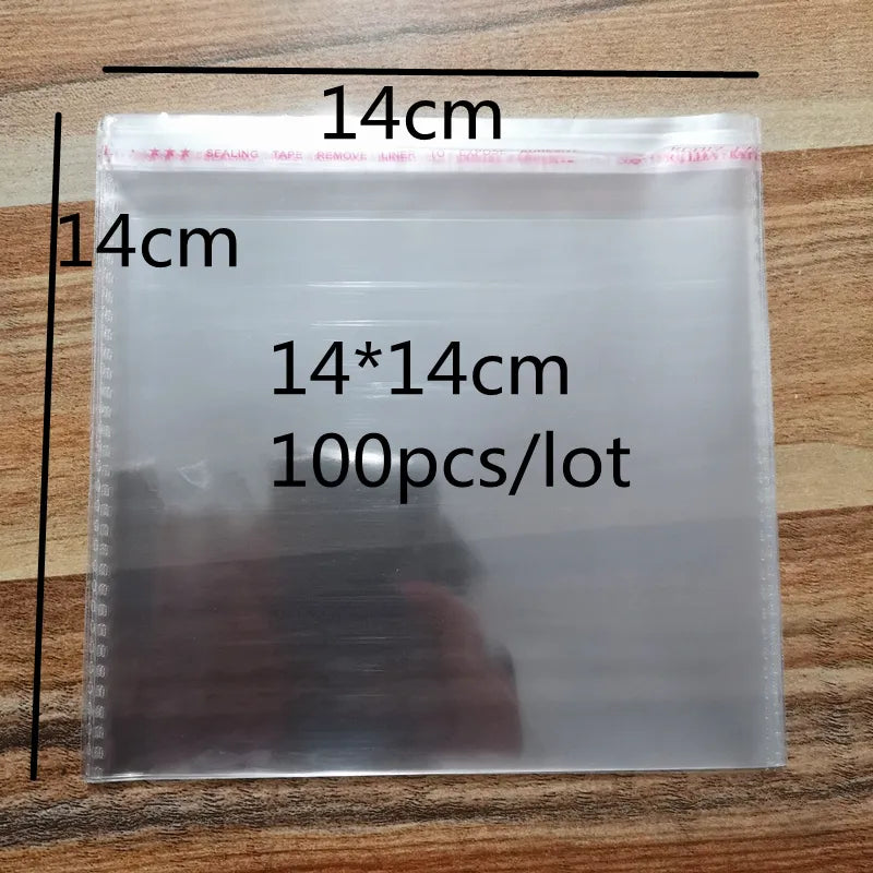 4x6-14x14cm Various Models Resealable Poly Bag Transparent Opp Plastic Bags Self Adhesive Seal Jewellery Making Bag..