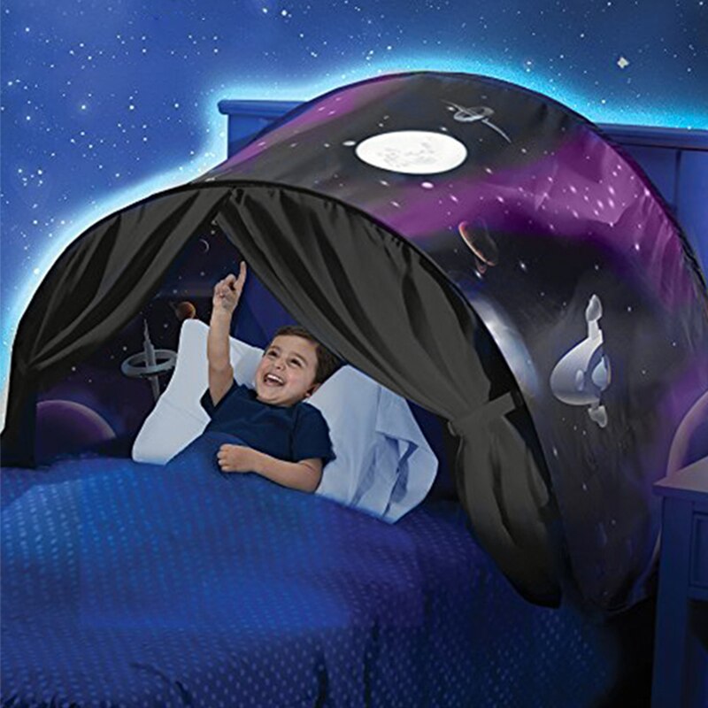 Kids Bed Tent Children Dream Bed Tents With Storage Pocket Girl Bed Tent Kids Room Decor Kid Toys