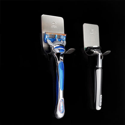 Kitchen Stainless Steel Razor Rack Bathroom Organizer Suction Cup Shaver Holder Wall Hooks Razor Shelf Bathroom Storage Rack