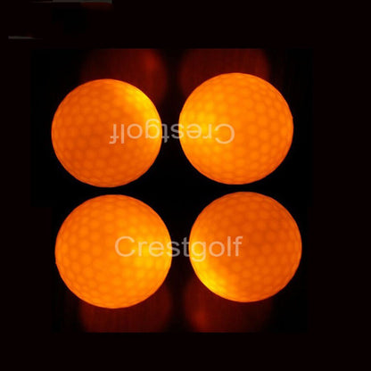 CRESTGOLF 3pcs/Per Pack Led Golf Balls for Night Training Luxury Golf Practice Balls With 6 Colors
