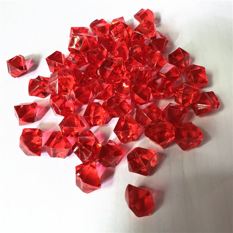 50PCS 14*11mm Acrylic Transparent Pawn Irregular Diamond Stone Chessman Game Pieces for Board Games Accessories 22 Colors