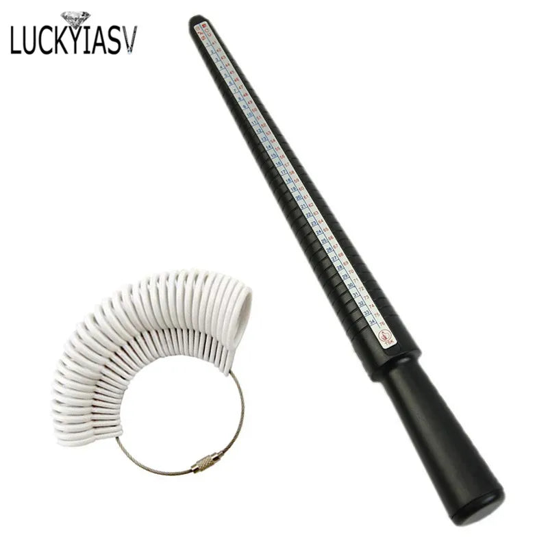 Jewellery Tools Ring Size Mandrel Stick Finger Gauge Ring Sizer Measuring Jewelry Tool Set Ring Size Jewellery Tools