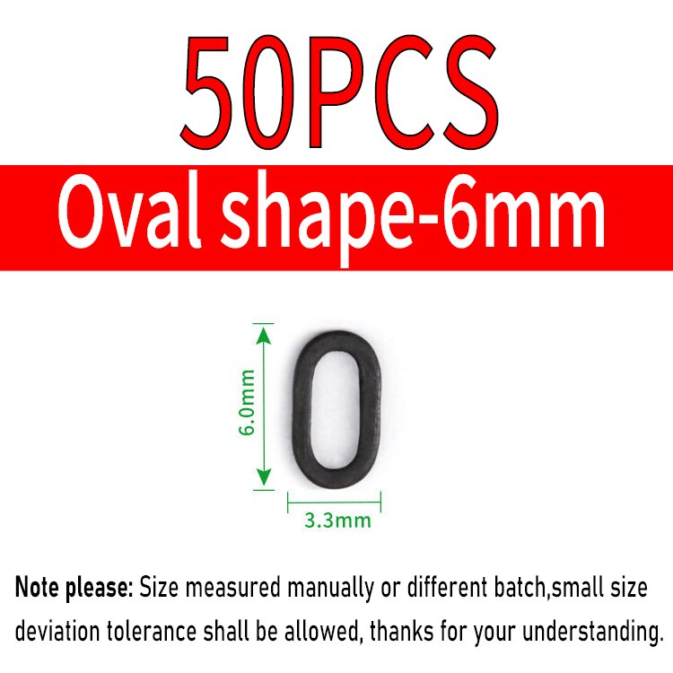 [ 30PCS] Flat Round Matt Black O Ring Carp Fishing Rig Terminal End Tackle Accessory 2mm 2.5mm 3.1mm Tippet Rig Ring