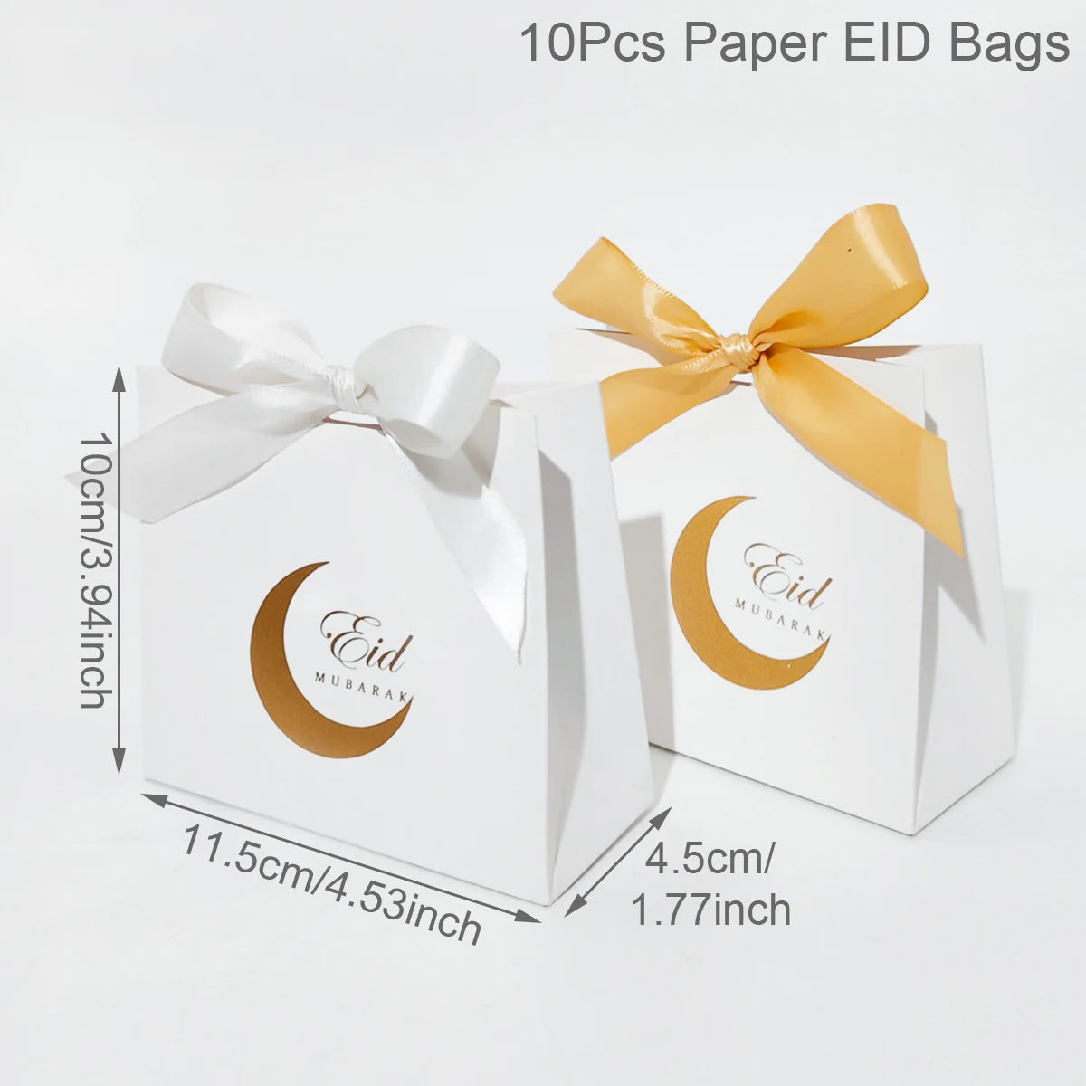 Eid Mubarak Candy Boxes Ramadan Decoration 2024 Eid Mubarak Ramadan Kareem Muslim Islamic Festival Party DIY Decor Supplies