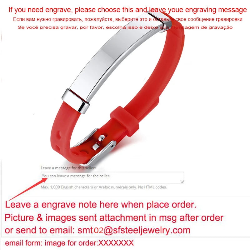 Personalized Rubber Silicone Bracelet ID Kids Baby Bracelet Bangle Adjustable Slide Custom Name for Children Women Men Boy