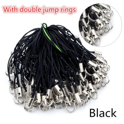 100pcs Lanyard Lariat Strap Cords Lobster Clasp Rope Keychains Hooks Mobile Set Charms Keyring Bag Accessories Key Ring