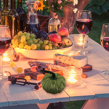 Simulated Vegetables Velvet Pumpkins Exquisite Soft Artificial Pumpkin Thanksgiving Home Decor Halloween Party Decoration
