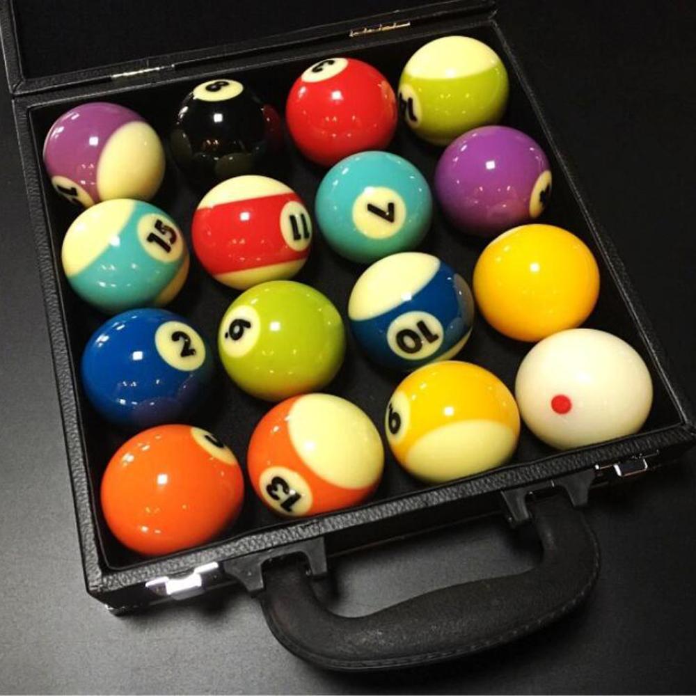 PU Billiard Storage Snooker Box Pool Box Balls Carrying Case for Billiard Accessory With Carry Handle Black