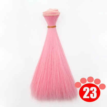 Msiredoll Bjd Wig 15*100CM or 20*100CM or 25*100CM Doll Hair for 1/3 1/4 1/6  Straight Hair Doll Hair Bjd Wig Diy