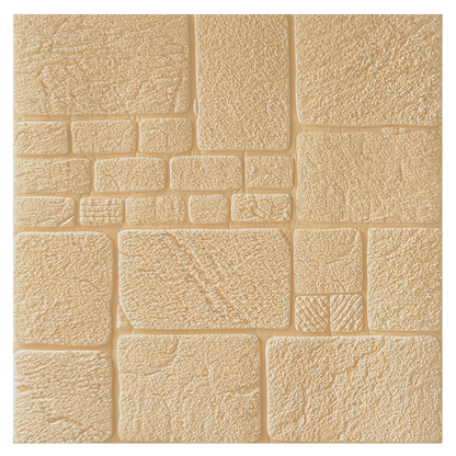 3D Wall Stickers Thick Sandstone Self-Adhesive Wallpaper Brick Pattern Collision Living Room Wall Stickers Bedroom Net Red Room