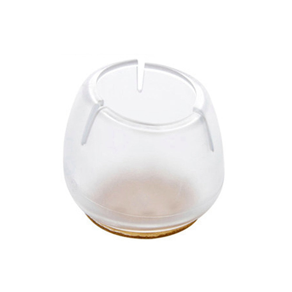 10pcs/Set Transparent Silicone Rectangle Square Round Chair Leg Caps Feet Pads Furniture Table Feets Wood Floor Protect Supplies
