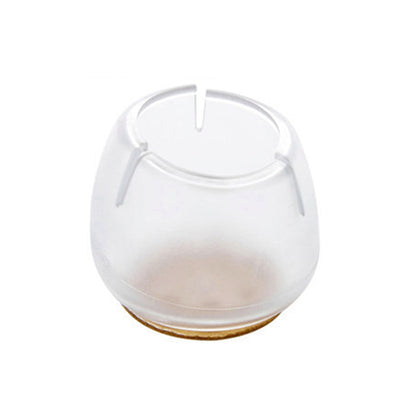 10pcs/Set Transparent Silicone Rectangle Square Round Chair Leg Caps Feet Pads Furniture Table Feets Wood Floor Protect Supplies