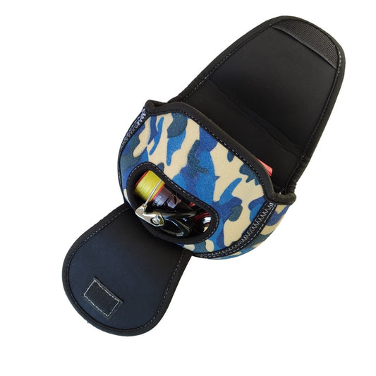 SBR Cloth Camouflage Spinning Fishing Reel Bag for Fishing Line Wheel Protection Spinning Reel Package Fishing Storage Bag