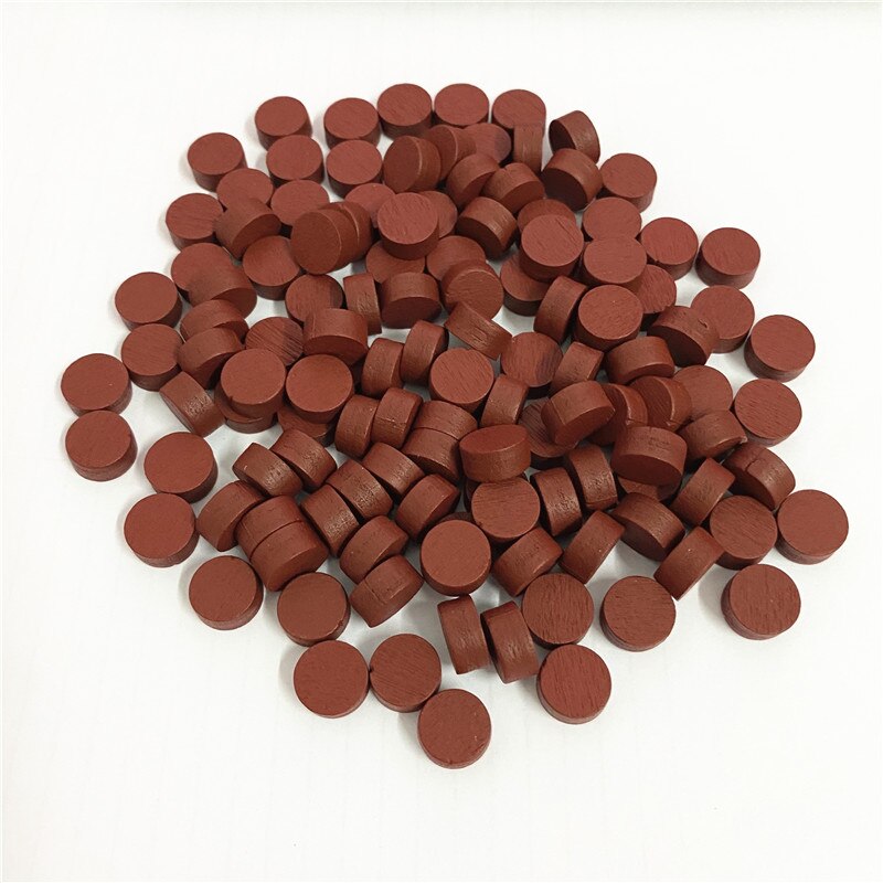 100Pcs Diameter 10*5MM Pawn Wooden Game Pieces Colorful Pawn/Chess for Board Game/Educational Games Accessories