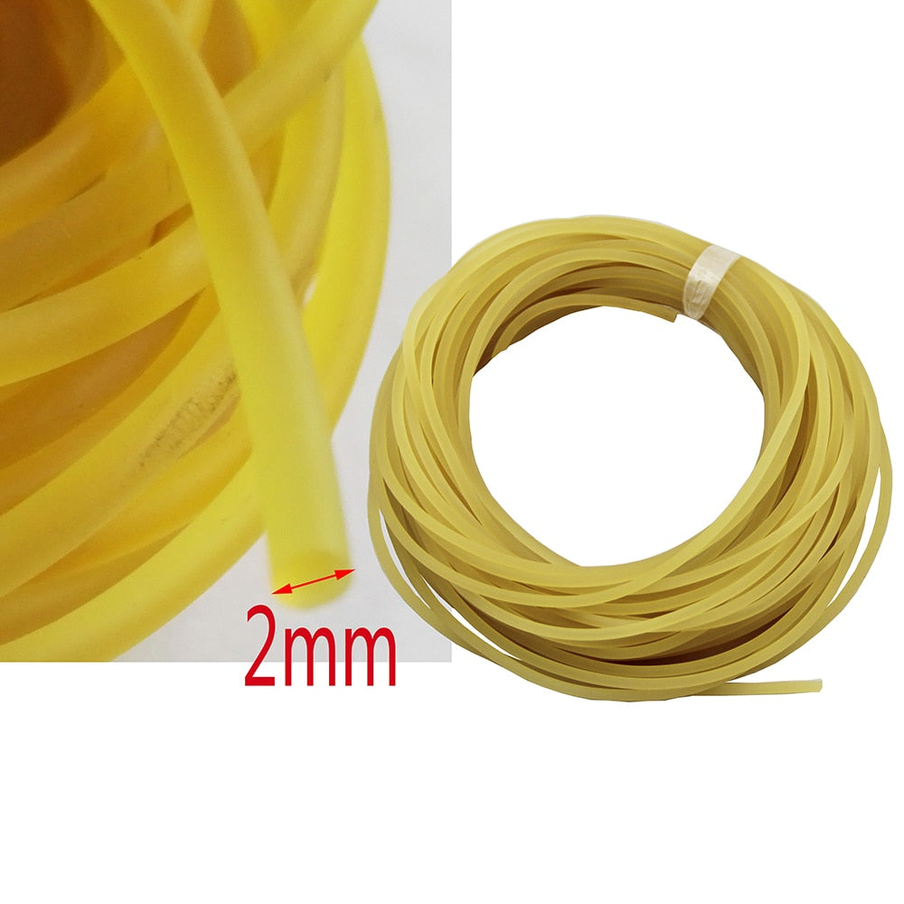 10 Meters Diameter 2mm & 2.5mm & 3mm  & 3.5mm & 5mm Solid Plain Traditional Elastic Rope Tied Reinforcement Group Fishing Line