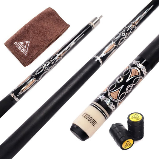 CUESOUL Professional Pool Cue Stick With 13mm Cue Tip With Cue Clean Towel and Cue Jointed Protector