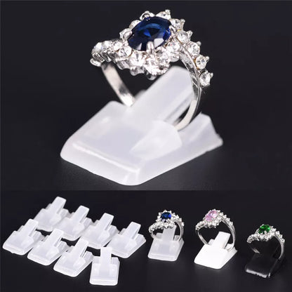 10pcs/Lot Ring Show Plastic Frosted Jewelry Displays Holder for Ring, Decoration Stand