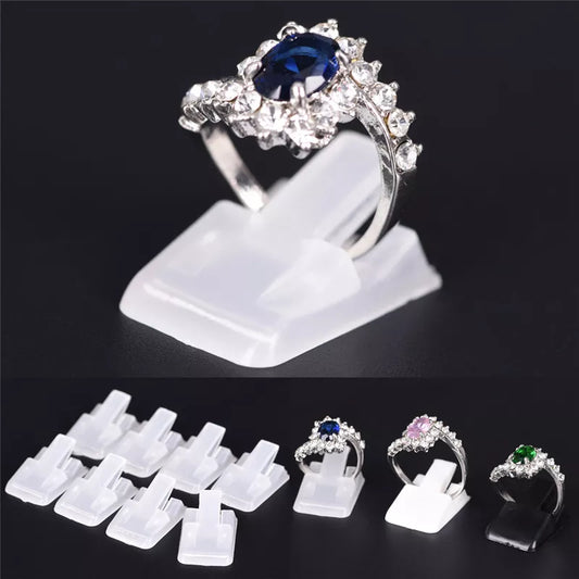 10pcs/Lot Ring Show Plastic Frosted Jewelry Displays Holder for Ring, Decoration Stand