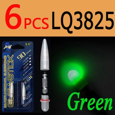 ICERIO 6PCS Electronic Light Sticks Night Fishing Float Rod Light Water Proof Fish Gathering Glow Lamp Lights Luminous Sticks