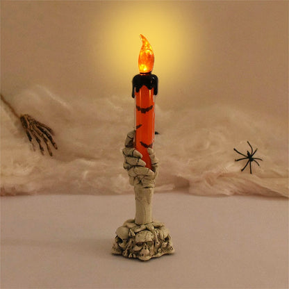 Halloween Led Candle Light Skeleton Ghost Hand Light Horror Props Halloween Party Decoration Supplies Kids Toy