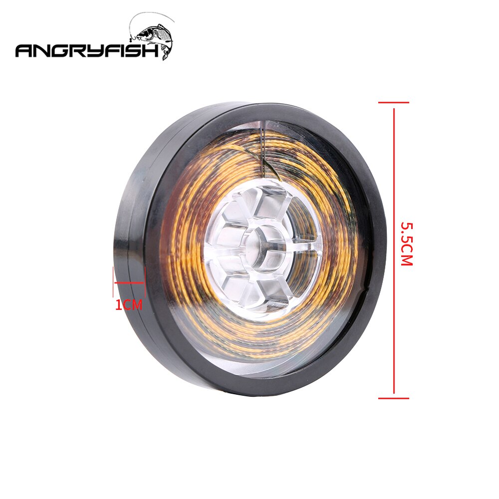 Angryfish 15m Carp Fishing Line Coated Hook Link 15LB 25LB 35LB