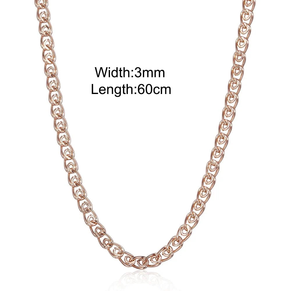 Davieslee Pendant Necklace for Women 12 Zodiac Sign Constellation Yellow Rose Gold Color Womens Necklaces Round Shaped LGPM16